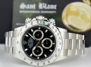 Men's Watches | Racing Professional Watches | Sant Blanc ROLEX Rehaut Mens Stainless Steel Daytona Black Index Dial Model 116520