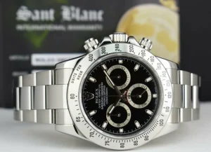 Men's Watches | Racing Professional Watches | Sant Blanc ROLEX Rehaut Mens Stainless Steel Daytona Black Index Dial Model 116520