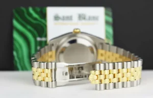 Dress Watches | Sant Blanc ROLEX Rehaut 36mm 18kt Gold & Stainless Steel DateJust Champagne Roman Model 116233