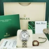 The Masterpiece | Sant Blanc ROLEX Rehaut 29mm 18kt White Gold Masterpiece White Roman Dial Model 80299