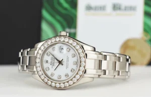 The Masterpiece | Sant Blanc ROLEX Rehaut 29mm 18kt White Gold Masterpiece White Diamond Model 80299