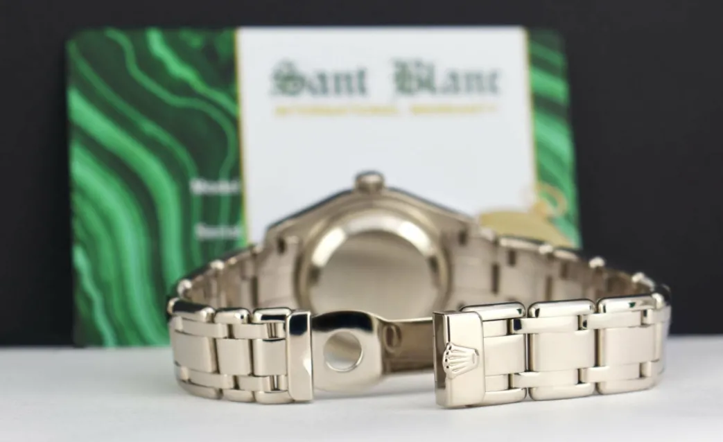 rolex_rehaut_mm_kt_white__4.webp Ladies Watches | The Masterpiece | Sant Blanc ROLEX Rehaut 29mm 18kt White Gold Masterpiece White Bold Roman Model 80299