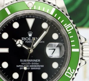 Diving Professional Watches | Sant Blanc ROLEX Rehaut Stainless Steel Submariner Green Bezel Kermit Model 16610 LV