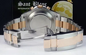 Yachting Professional Watches | Men's Watches | Sant Blanc ROLEX Rose Gold & Stainless YachtMaster II Blue Hands Card Model 116681