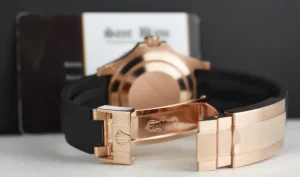 Yachting Professional Watches | Sant Blanc ROLEX Rose Gold Yachtmaster 40 Black Dial Model 126655