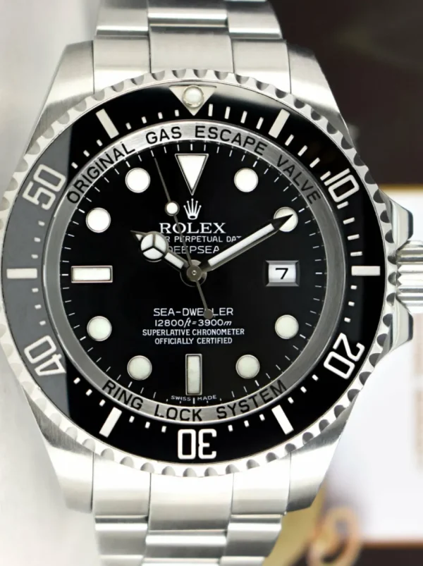Deep Diving Professional Watches | Sant Blanc ROLEX Stainless Steel Deepsea Sea Dweller Black Dial Model 116660