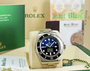 Sports Watches | Deep Diving Professional Watches | Sant Blanc ROLEX Stainless Steel Deepsea SeaDweller Blue Gradient James Cameron Dial Model 126660