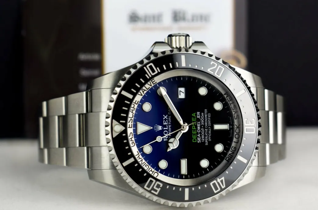 rolex_stainless_steel_dee_6-2.webp Sports Watches | Deep Diving Professional Watches | Sant Blanc ROLEX Stainless Steel Deepsea SeaDweller Blue Gradient James Cameron Dial Model 126660