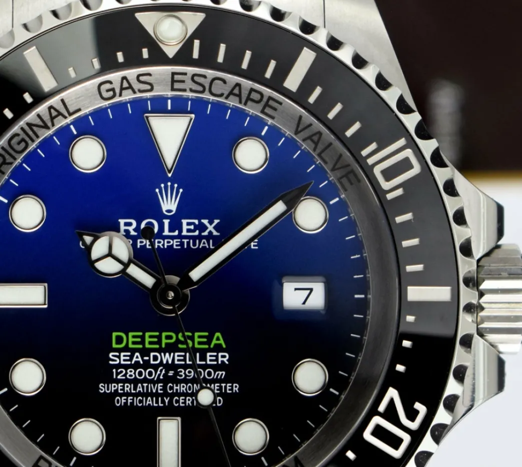rolex_stainless_steel_dee_9.webp Sports Watches | Deep Diving Professional Watches | Sant Blanc ROLEX Stainless Steel Deepsea SeaDweller Blue Gradient James Cameron Dial Model 126660