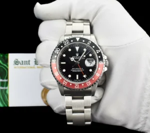 Pilots Professional Watches | Sant Blanc ROLEX Stainless Steel GMT Master II Coke Bezel Model 16710