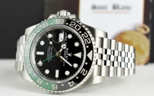 Pilots Professional Watches | Men's Watches | Sant Blanc ROLEX Stainless Steel GMT Master II Green & Black 