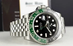 Pilots Professional Watches | Men's Watches | Sant Blanc ROLEX Stainless Steel GMT Master II Green & Black 
