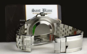 Men's Watches | Pilots Professional Watches | Sant Blanc ROLEX Stainless Steel GMT Master II Blue Black Bezel 