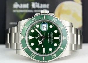 Diving Professional Watches | Sports Watches | Sant Blanc ROLEX Stainless Steel Submariner Green Ceramic Bezel