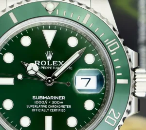 Diving Professional Watches | Sports Watches | Sant Blanc ROLEX Stainless Steel Submariner Green Ceramic Bezel