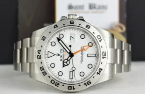 Field Professional Watches | Sant Blanc ROLEX Unworn 42mm Stainless Steel Explorer II Polar White Dial Model 216570