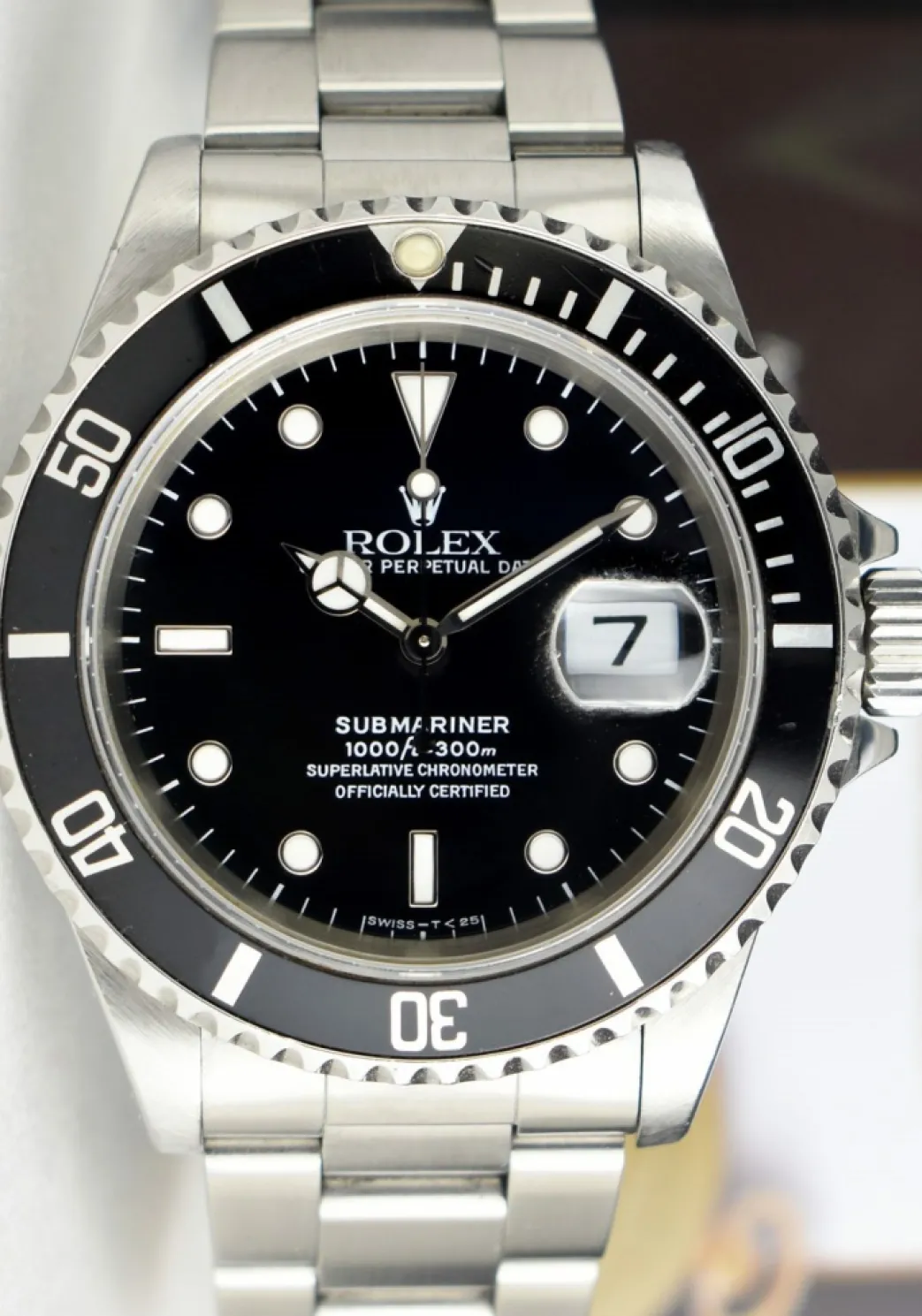 rolex_vintage_mens_stainl_1-1.webp Diving Professional Watches | Sports Watches | Sant Blanc ROLEX Vintage Mens Stainless Steel Submariner Black Dial Model 16610