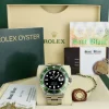 Diving Professional Watches | Men's Watches | Sant Blanc ROLEX Vintage 40mm Stainless Submariner Green Bezel Kermit Model 16610