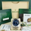Men's Watches | Dress Watches | Sant Blanc ROLEX White Gold & Stainless DateJust 41 Blue Index Box & Card Model 126334