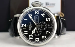 Men's Watches | Sant Blanc ZENITH 48mm Stainless Steel Pilot Montre D'Aeronef Type 20 Annual Calendar Black Dial Model 03.2430.4054/21.C721